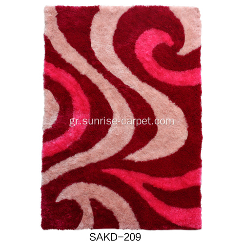 Polyester Silk Shaggy με δημοφιλές σχέδιο